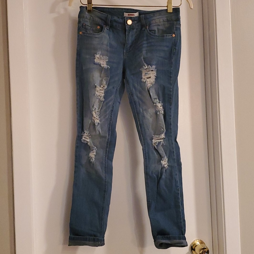 Distressed Skinny Jeans Size 7 BONGO